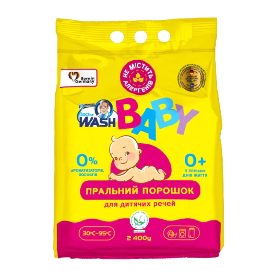 Порошок пральний Doctor Wash Universal 2,4 кг Baby фото