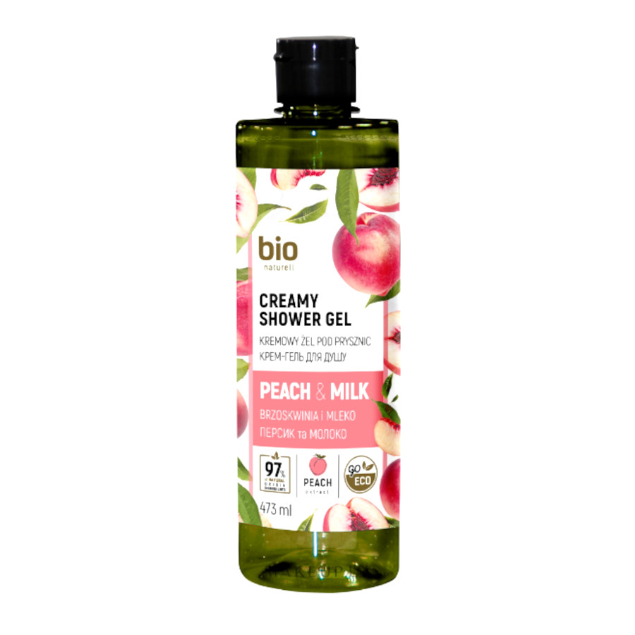 Гель для душу Bio naturell 473 мл Персик та молоко фото