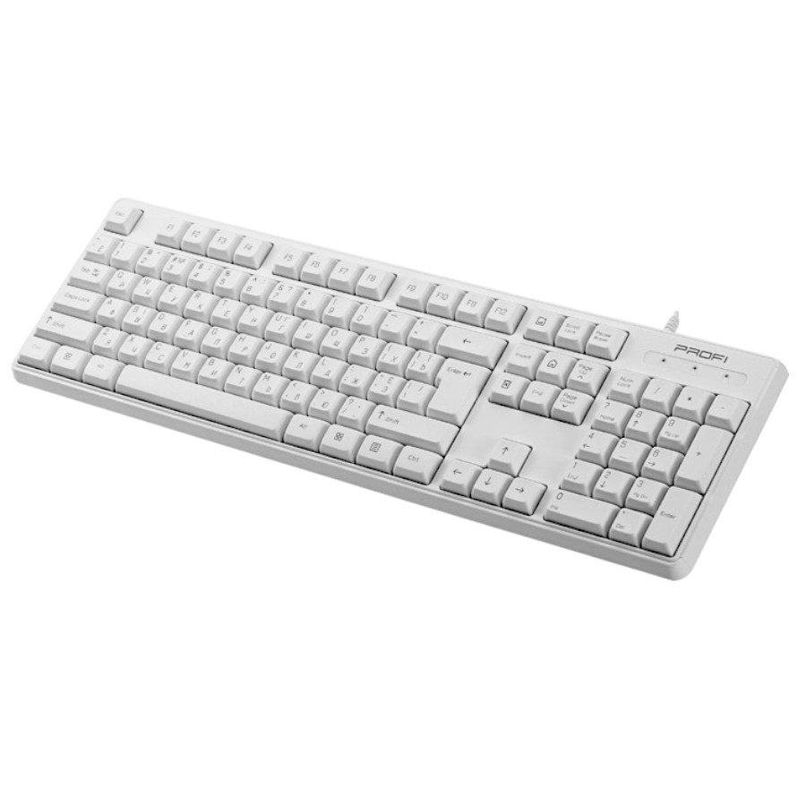 Клавіатура PROFImarket біла K101UW фото