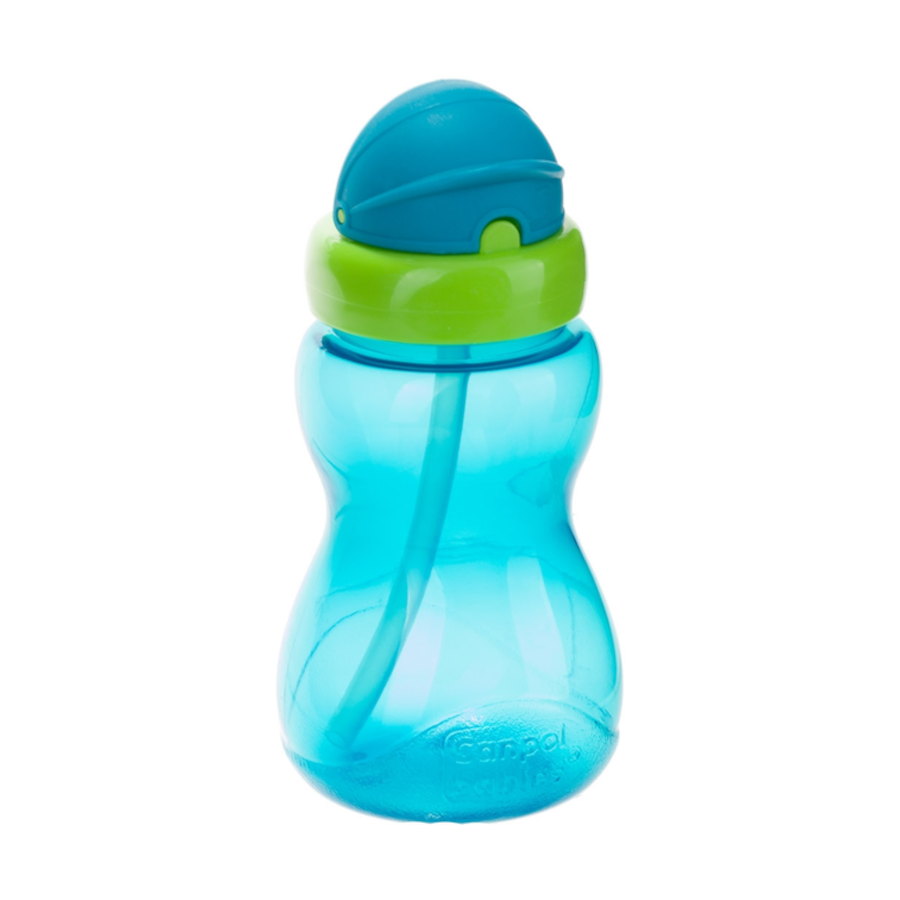 Пляшка-поїлка Canpol babies 270 мл з трубочкою 56/109_blu мініатюра