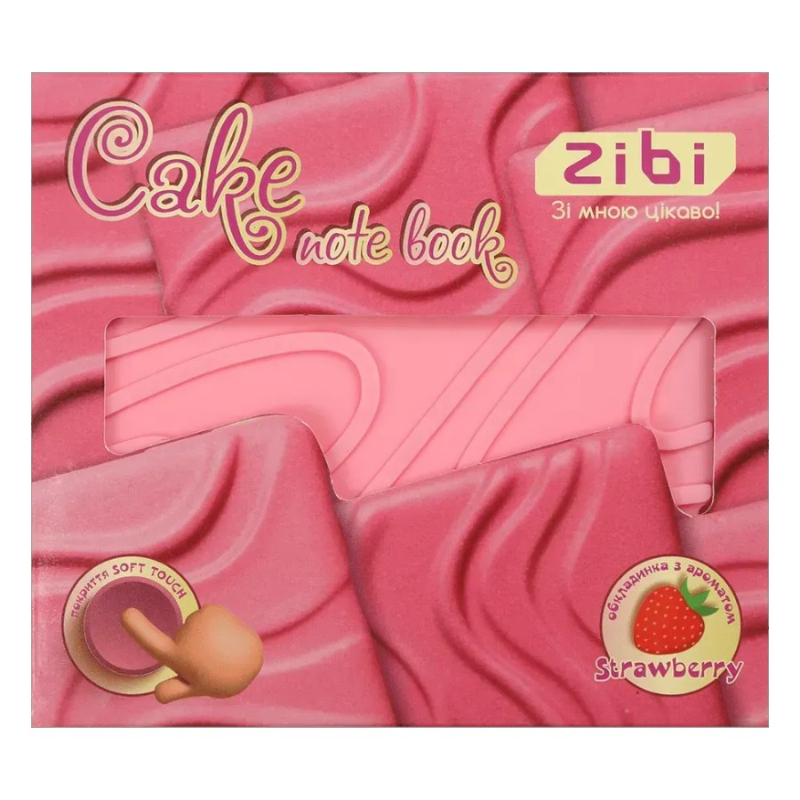 Блокнот Zibi 80 аркушів 9*9 см Cake Soft touch фото