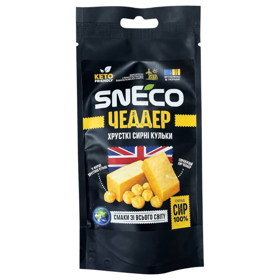 Снеки "snEco" 14 г Чеддер мініатюра