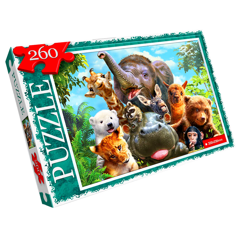 Пазли Danko toys 260 елементів Тваринки фото