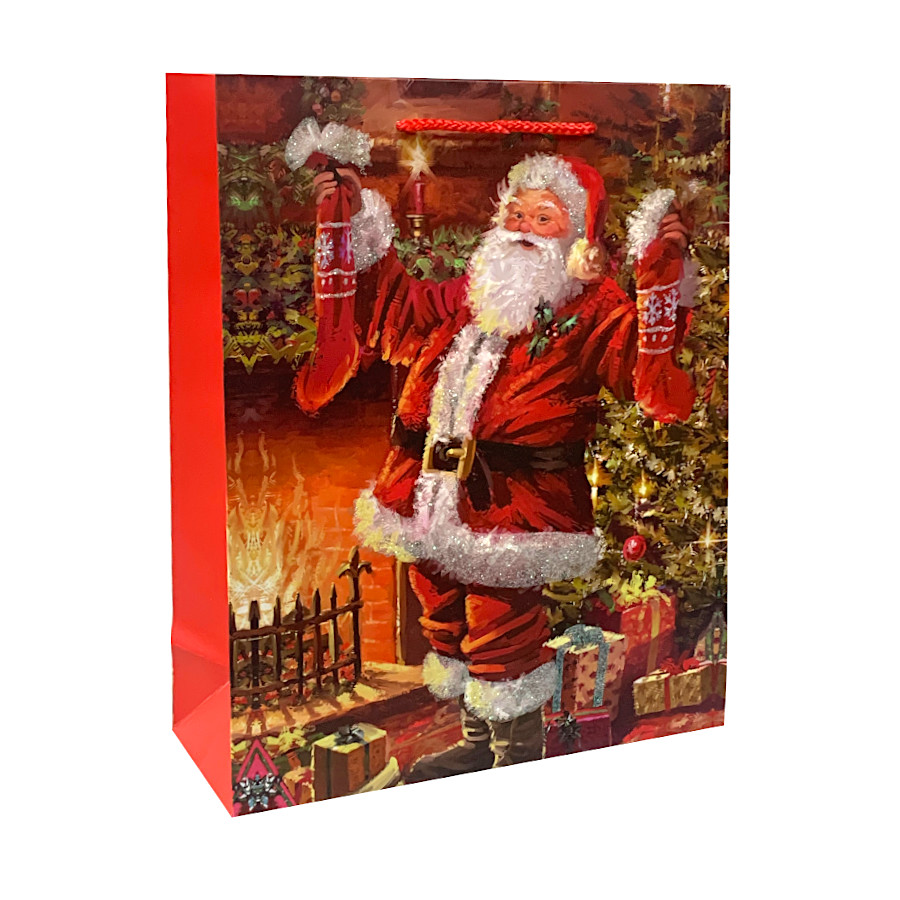 Пакет подарунковий 32*26*10 см Santa Claus TADA902-15 фото