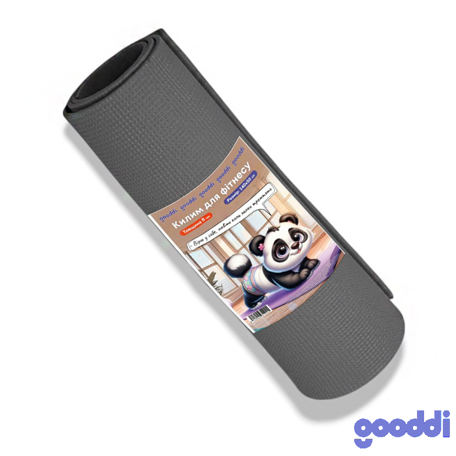 Килим для фітнесу Gooddi 140*50 см 8 мм мікс фото