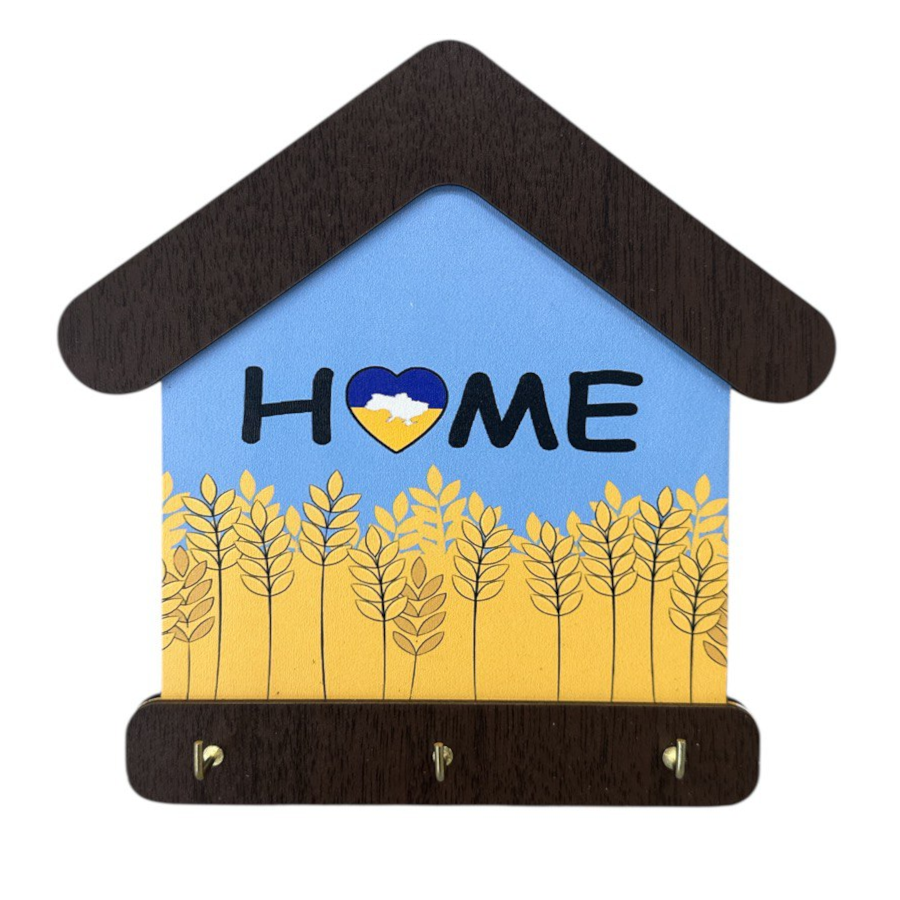 Ключниця Vladico 3 гачки хатка Home фото