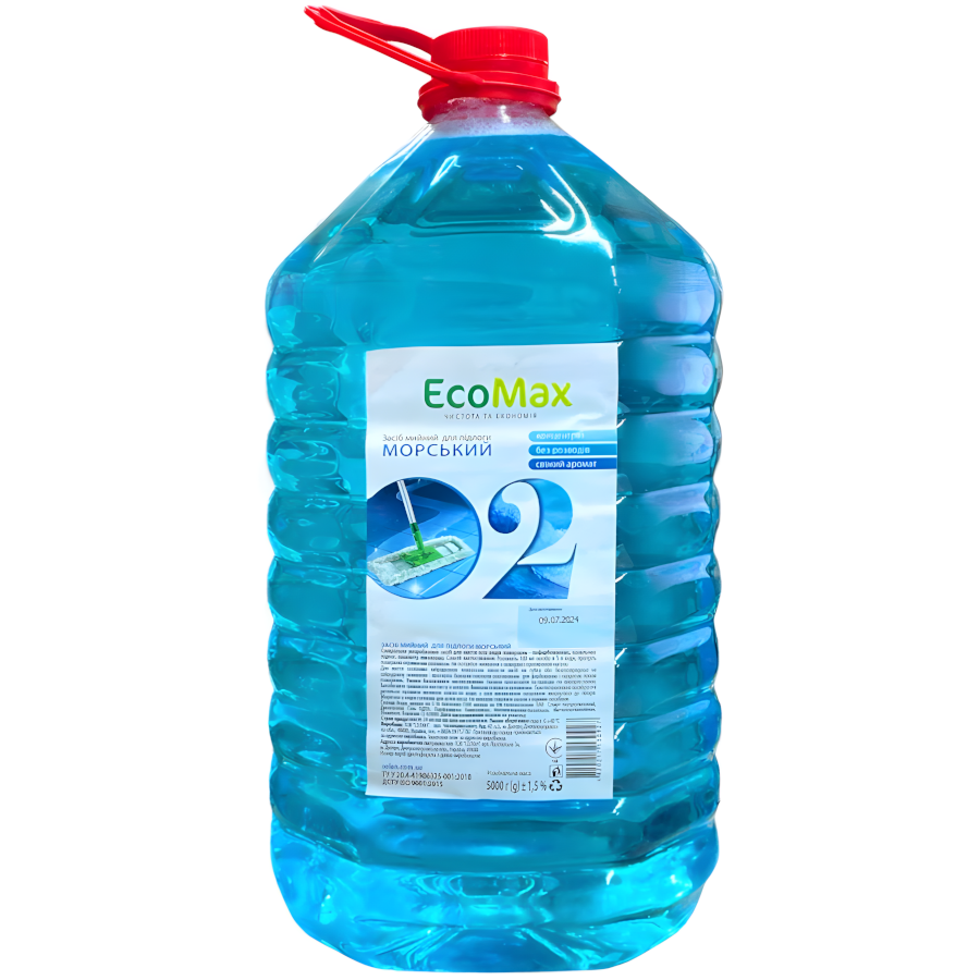 Засіб для миття підлоги Ecomax 5 л Морський фото