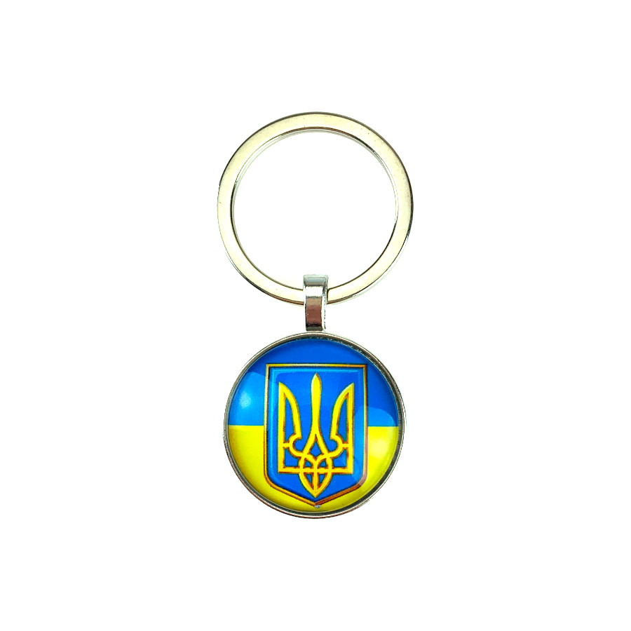 Брелок 6*3 см Прапор і герб України фото