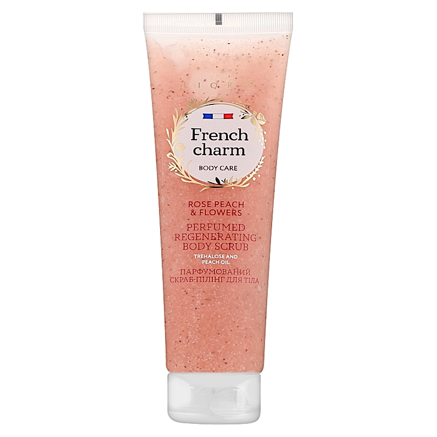 Скраб-пілінг для тіла Liora 260 мл French charm Rose peach