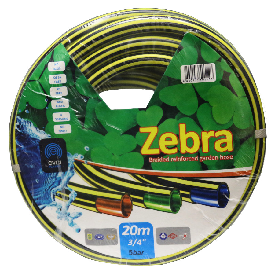 Шланг для поливу Evci plastik 20 м 3/4 Зебра фото