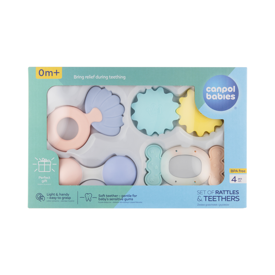 Брязкальце Canpol babies 4 шт. Pastel мініатюра