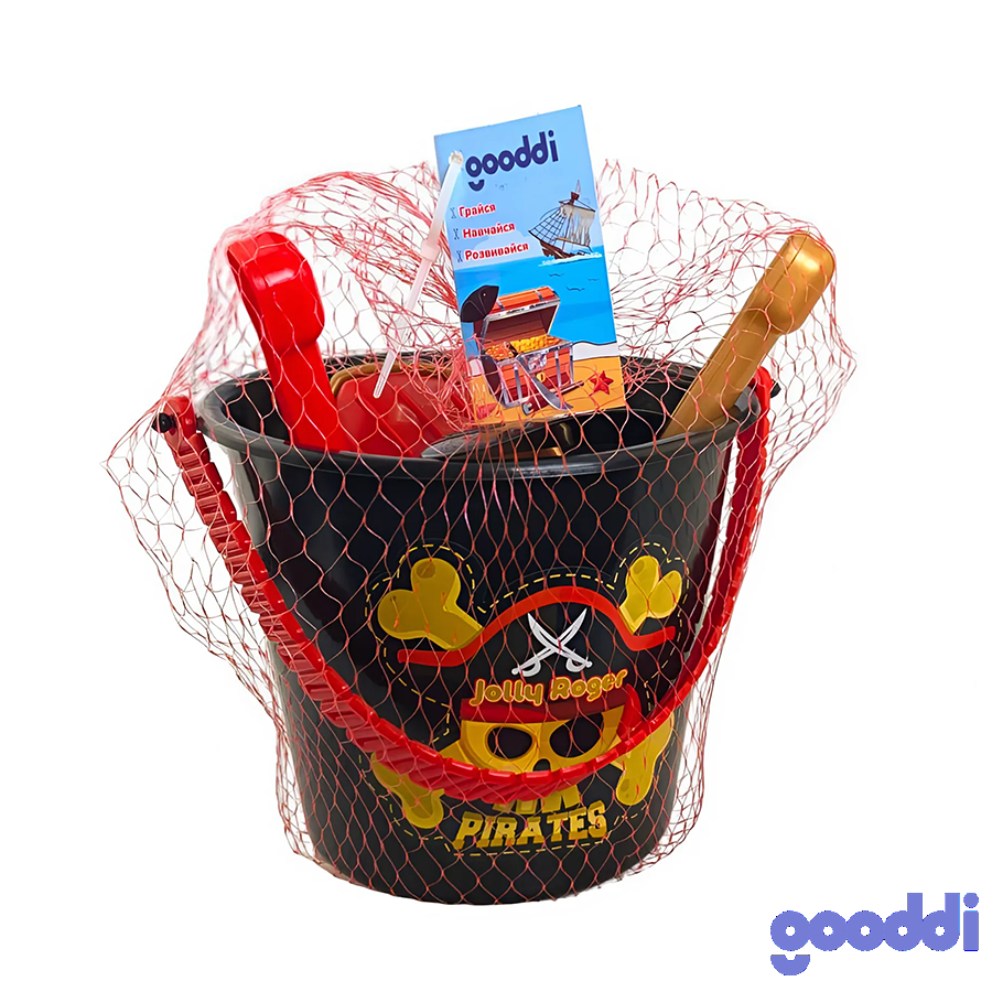 Пісочний набір Gooddi 6 предметів Веселий Роджер фото