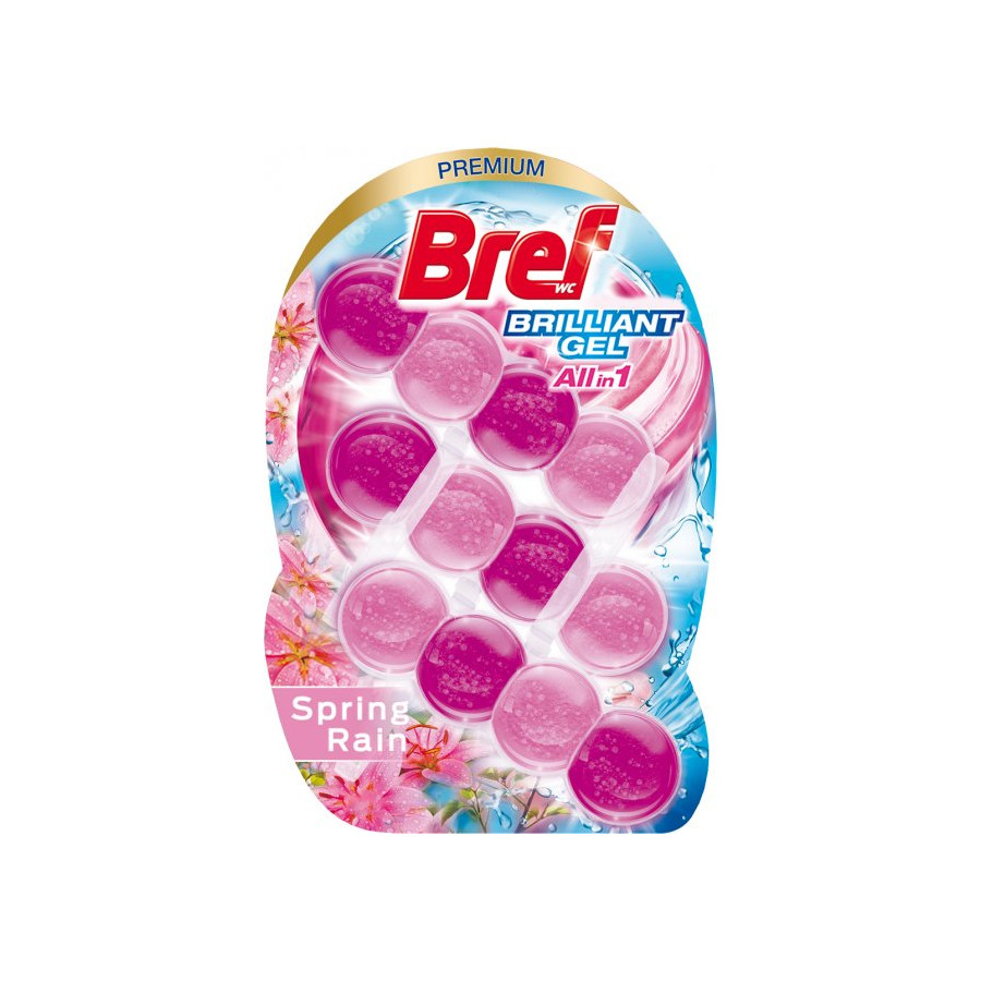 Туалетний блок Bref 3 шт. 42 г Весняний дощ фото