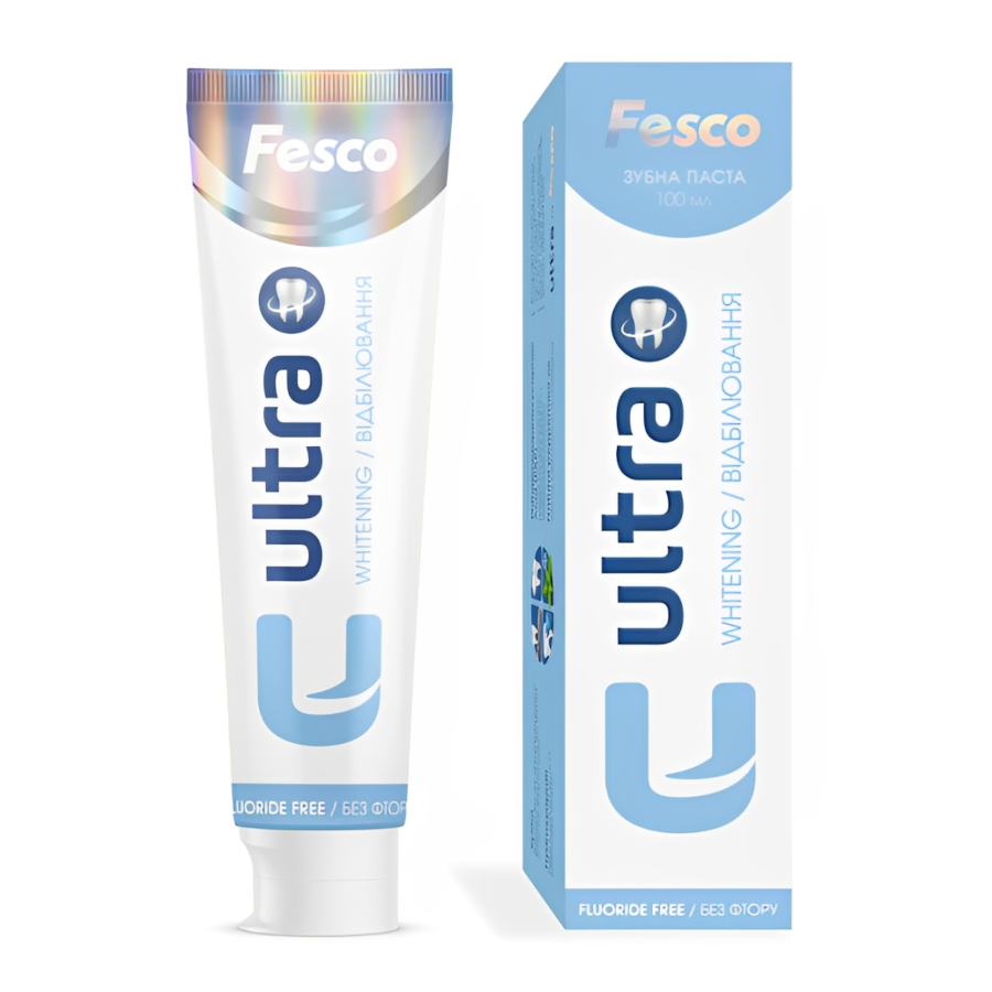 Зубна паста Fesco 100 мл Ultra Whitening фото