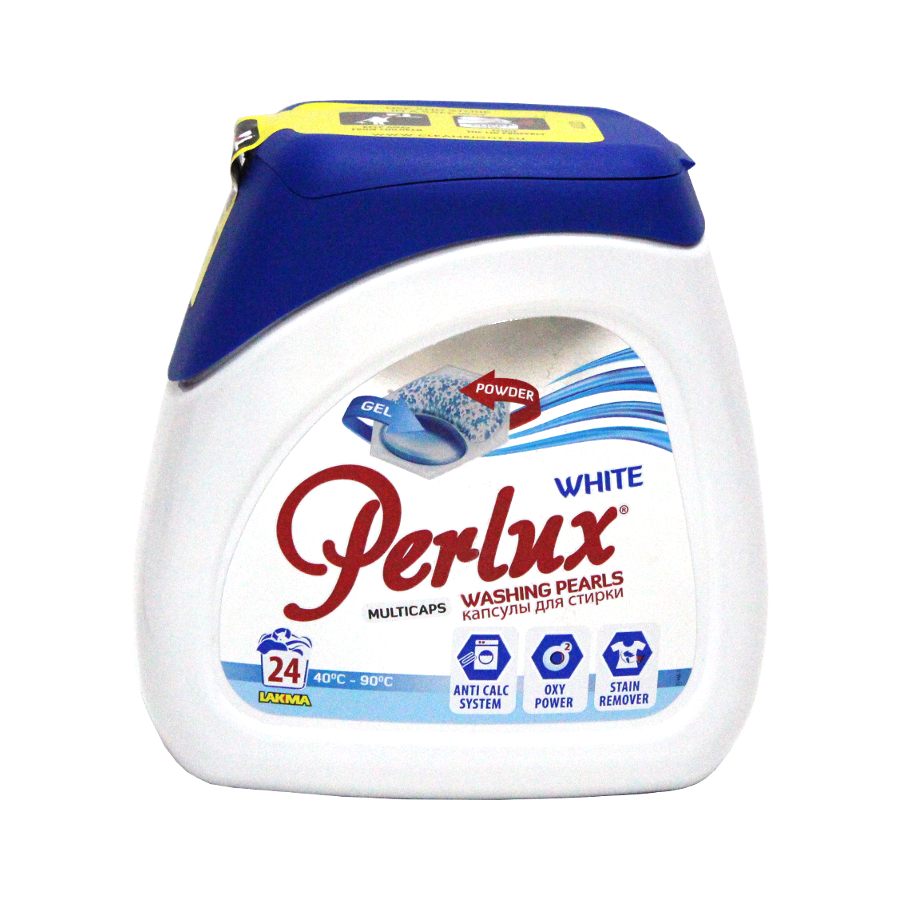 Капсули для прання Perlux 24 шт. White Super Compact фото