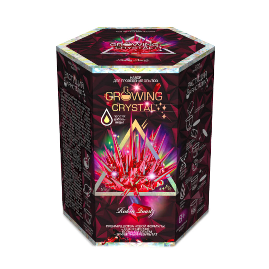 Набір для творчості Danko toys Growing Crystal №3 Rubin фото