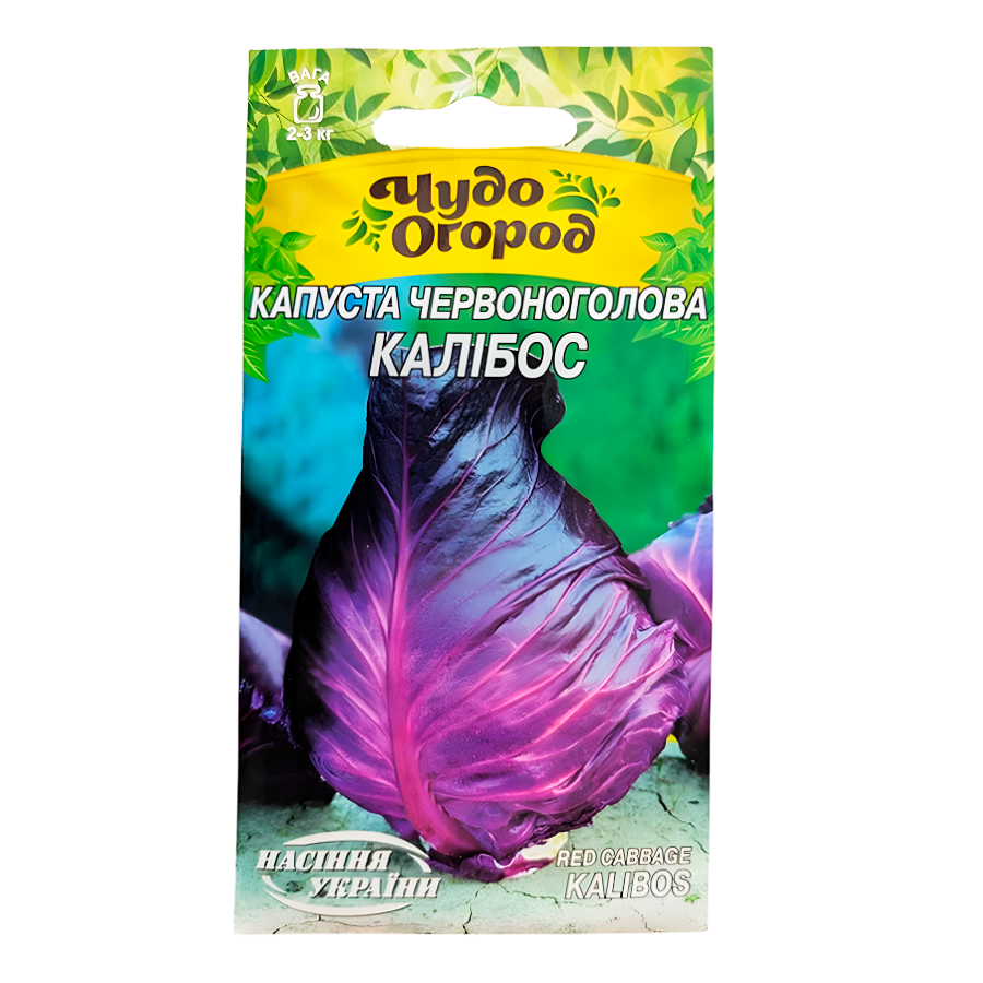 Насіння "Насіння України" Капуста червоноголова 0,5 г Калібос фото
