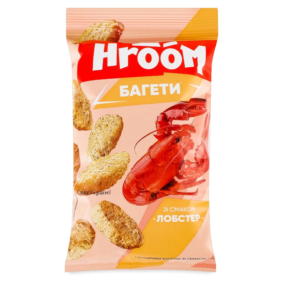 Сухарики Hroom 60 г Лобстер мініатюра