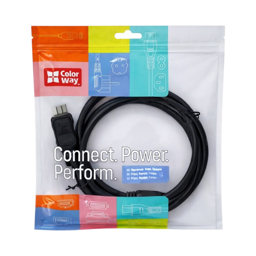 Кабель СolorWay HDMI 1,5 м чорний фото