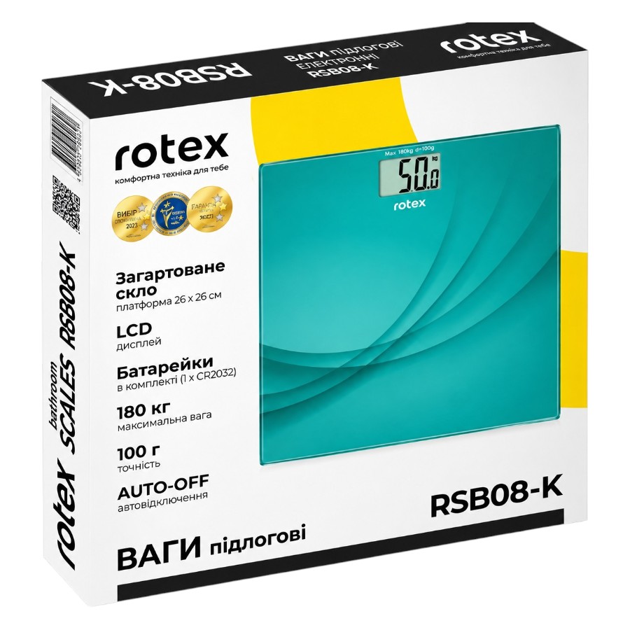 Ваги підлогові Rotex до 180 кг RSB08-K мініатюра