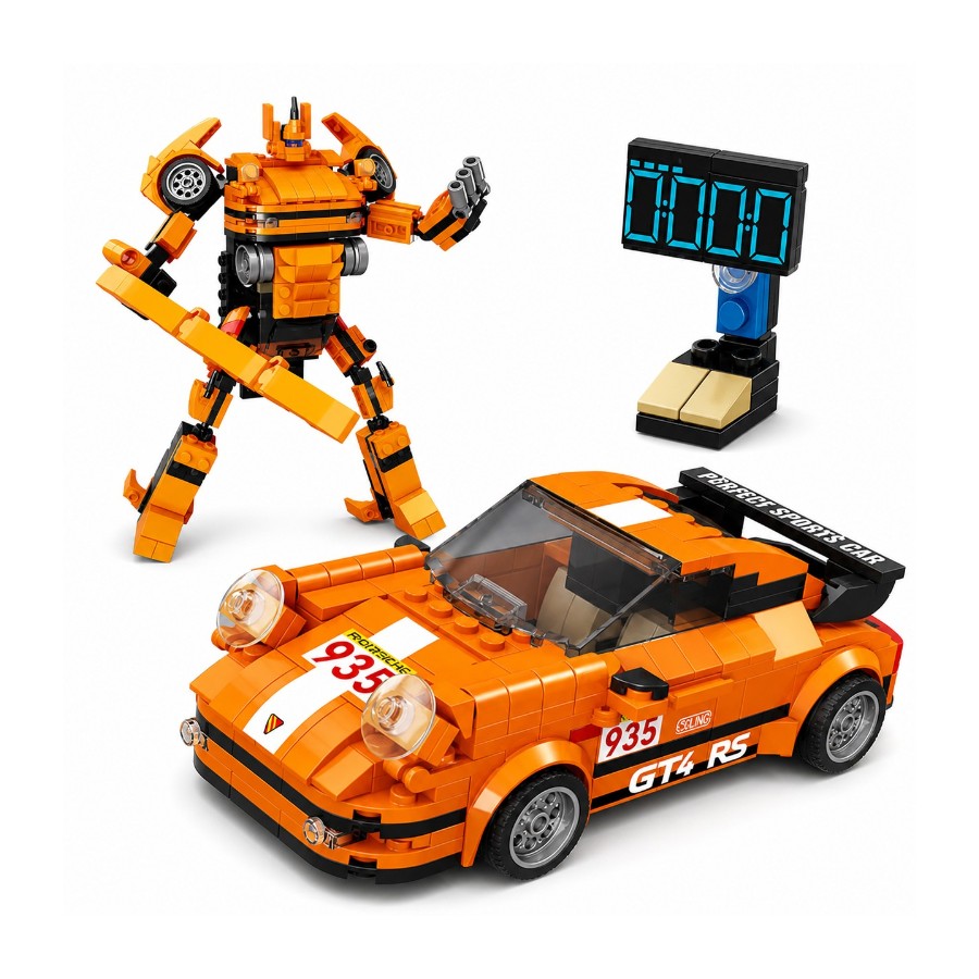 Конструктор Машинка-трансформер Porsche 354 елементи 123-725 фото