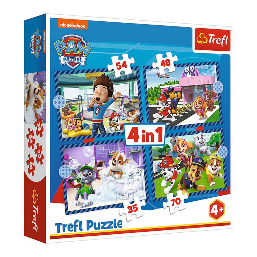 Пазли Trefl 4in1 Paw Patrol Собачі справи фото