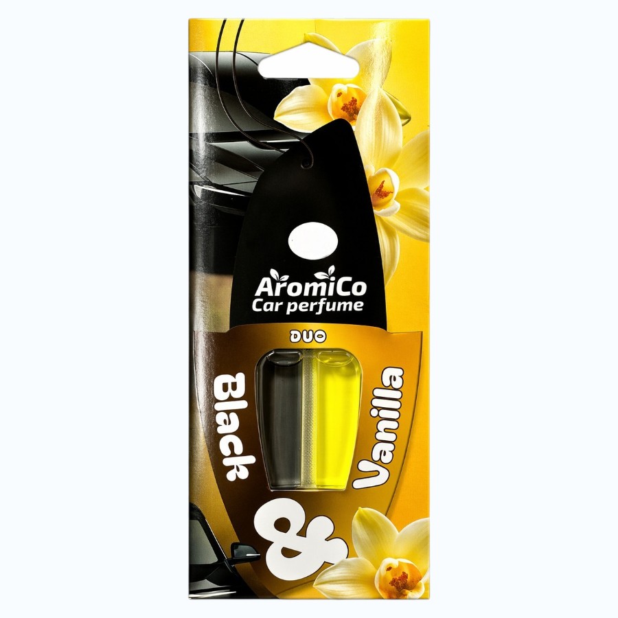 Ароматизатор автомобільний AromiCo 5 мл Duo Black&Vanilla гелевий фото