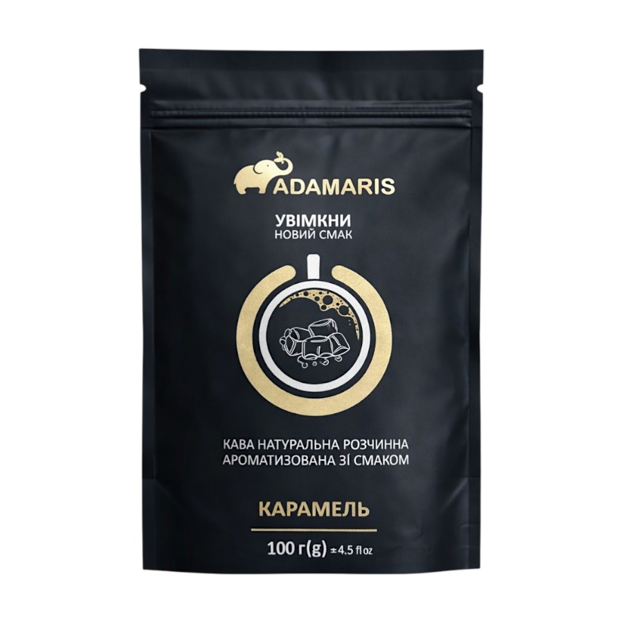 Кава розчинна Adamaris 100 г Карамель фото