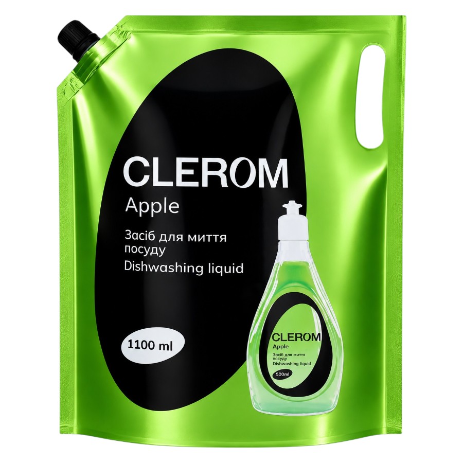 Бальзам для миття посуду Clerom 1,1 л Apple фото