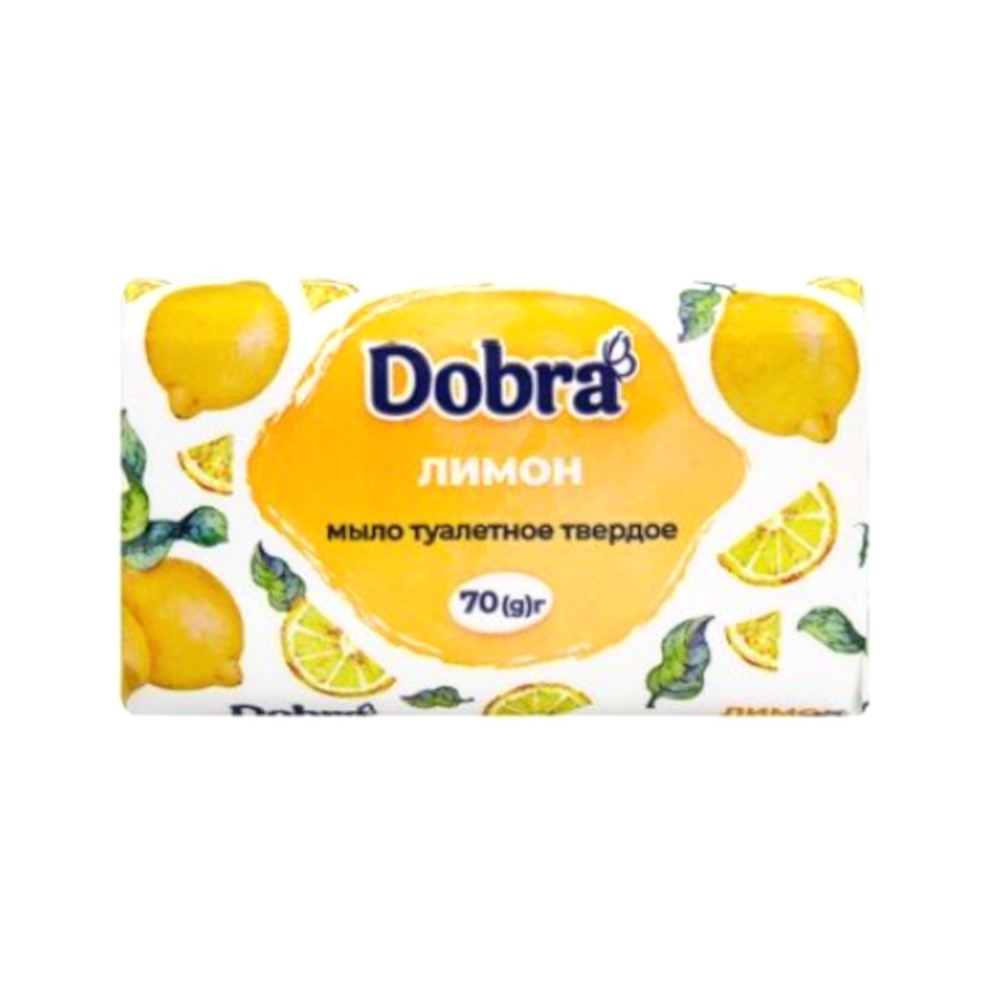 Мило тверде Dobra 70 г Лимон фото
