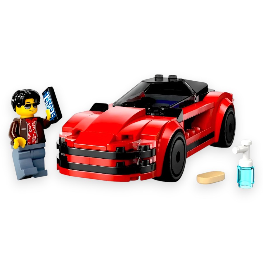 Конструктор LEGO City Червоний спортивний автомобіль фото
