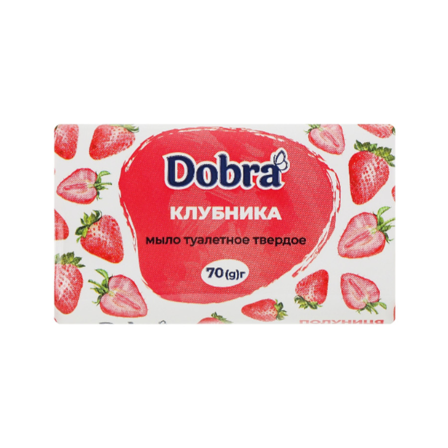 Мило тверде Dobra 70 г Полуниця фото