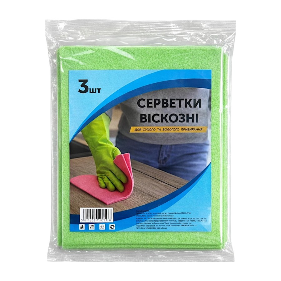 Серветка віскозна 3 шт. фото