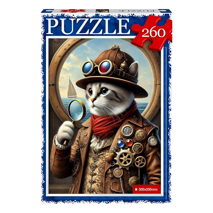 Пазли Danko toys 260 елементів Кіт-дослідник №13 фото