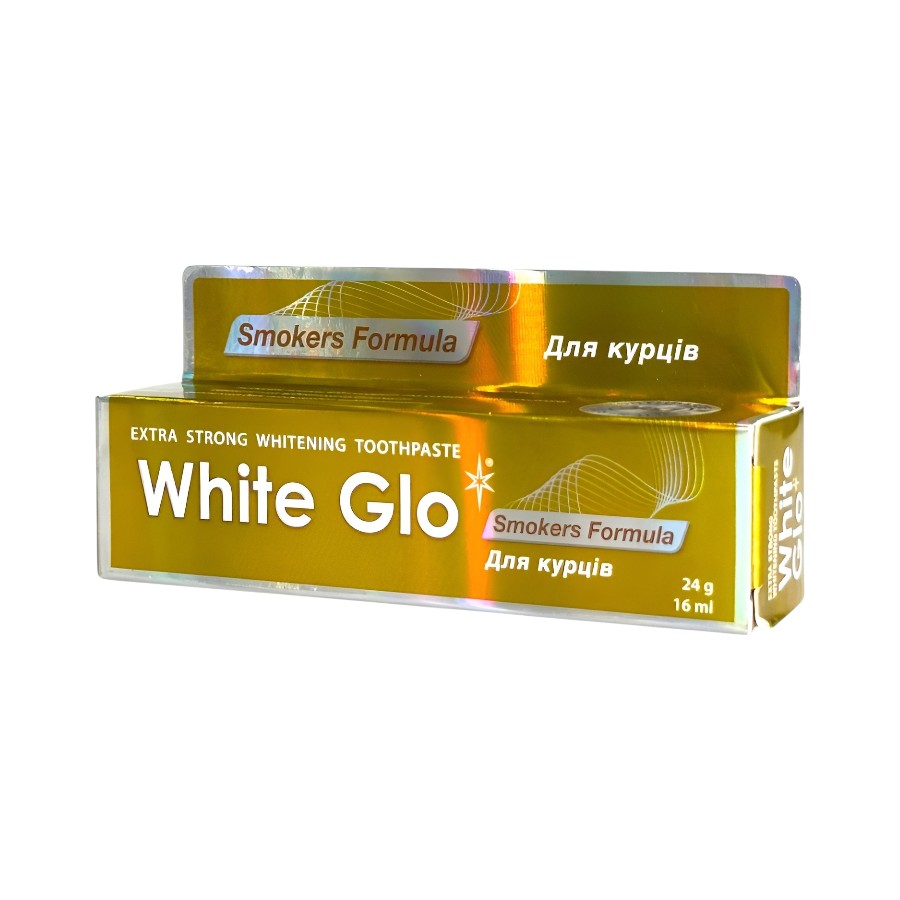 Зубна паста White Glo 16 мл для курців фото