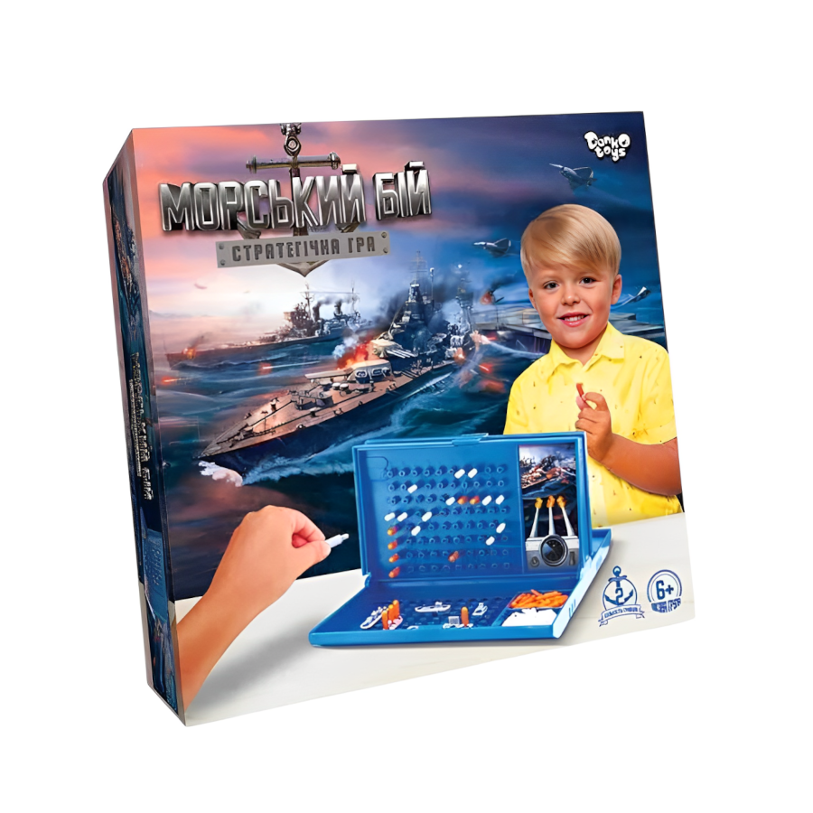 Гра настільна Danko toys Морський бій мініатюра