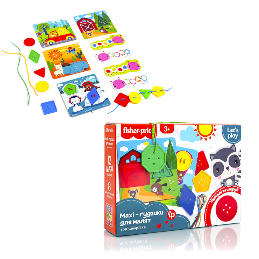 Гра розвиваюча Fisher Price Maxi ґудзики фото