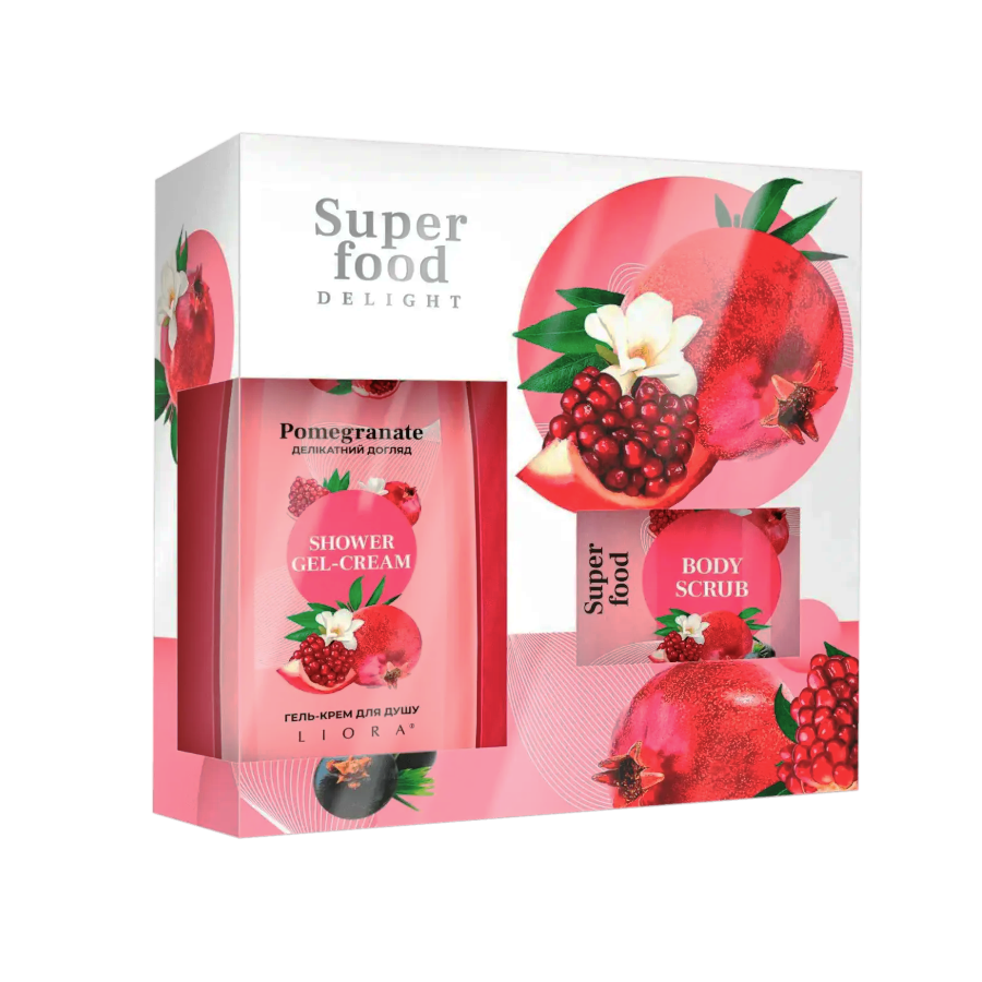 Набір косметичний Liora 2 предмети Super food фото