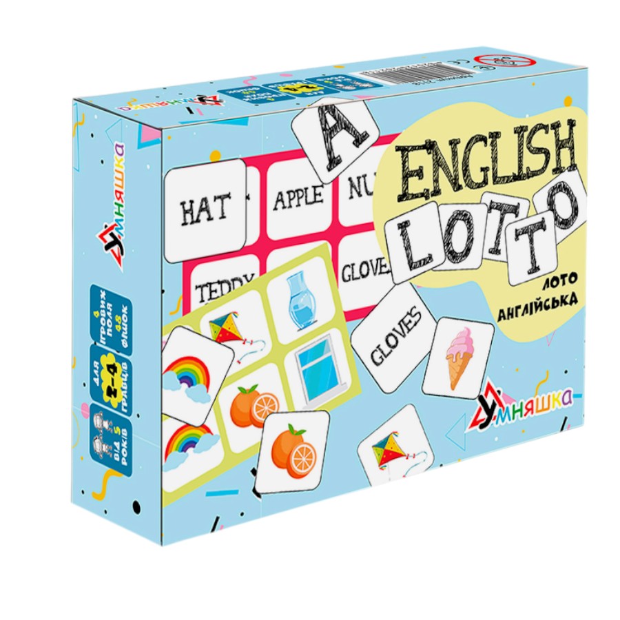 Гра настільна Умняшка English lotto фото