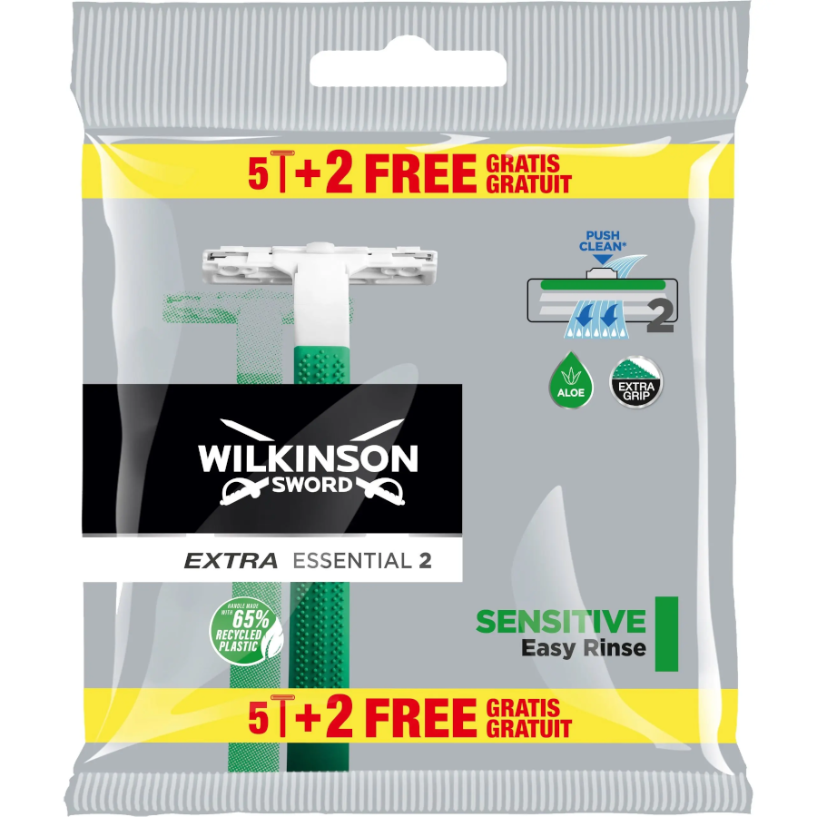Станок для гоління Wilkinson Sword Extra2 Essential Sensitive 5+2 фото