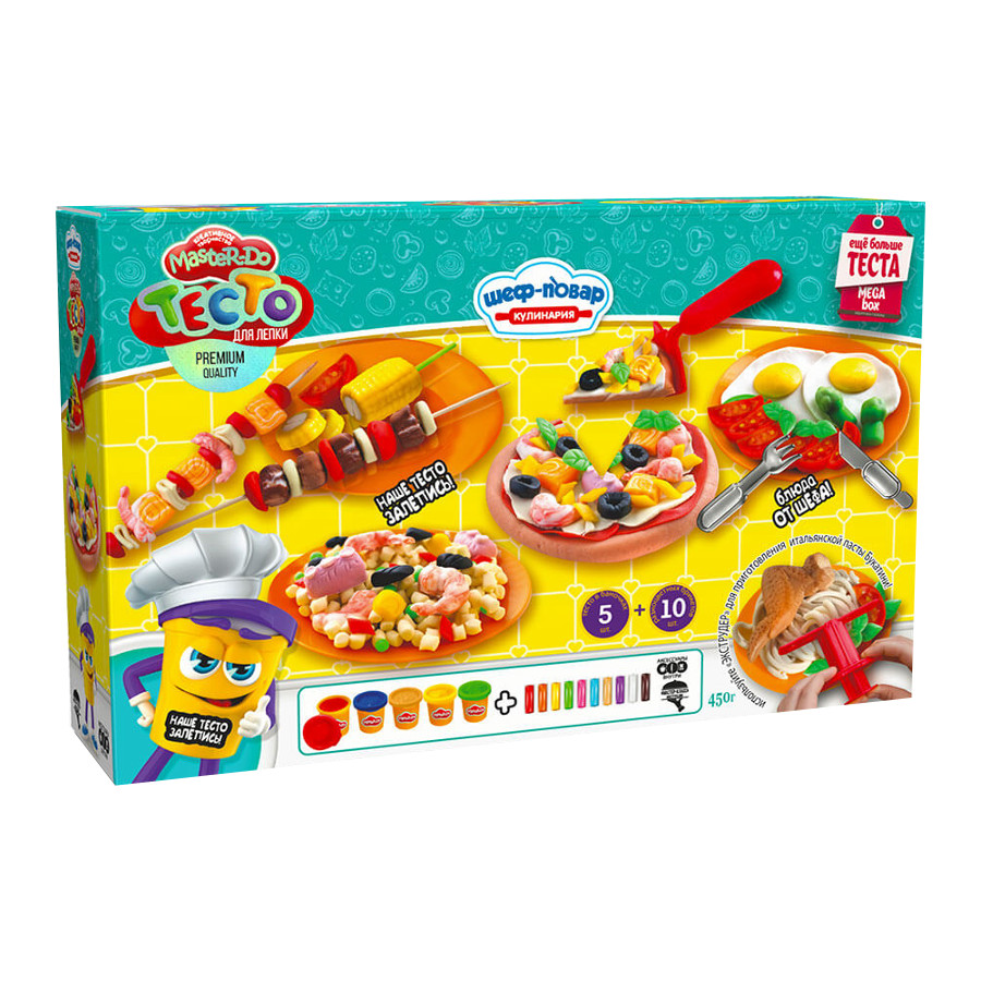Тісто для ліплення Danko toys Master Do  Шеф Кухар Піца фото