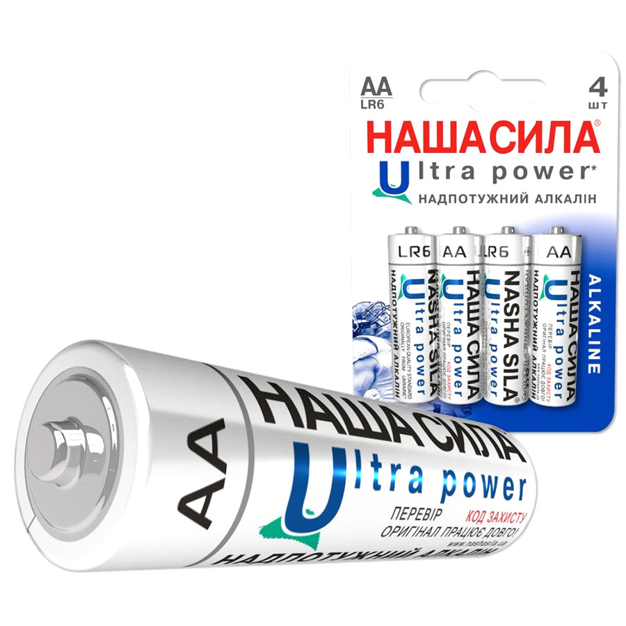 Батарейка Наша сила AA (LR6) Ultra Power (BL4) фото