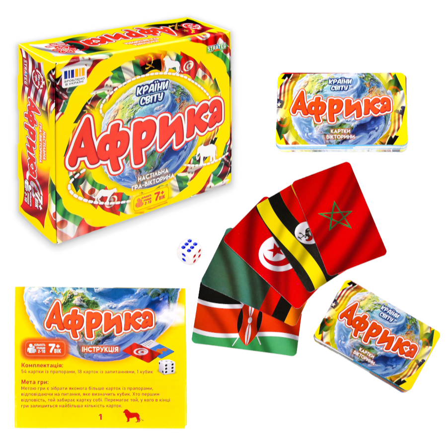 Гра настільна Strateg Країни світу Африка фото
