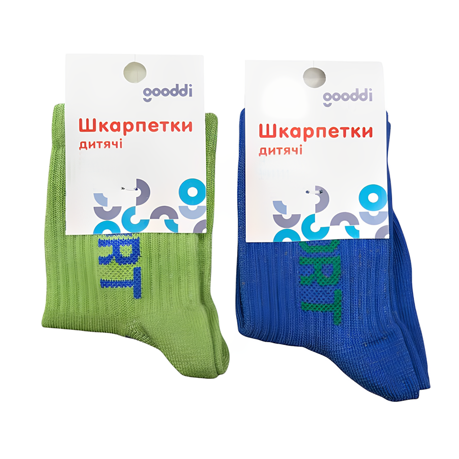 Шкарпетки дитячі Gooddi 16-18 висока резинка фото