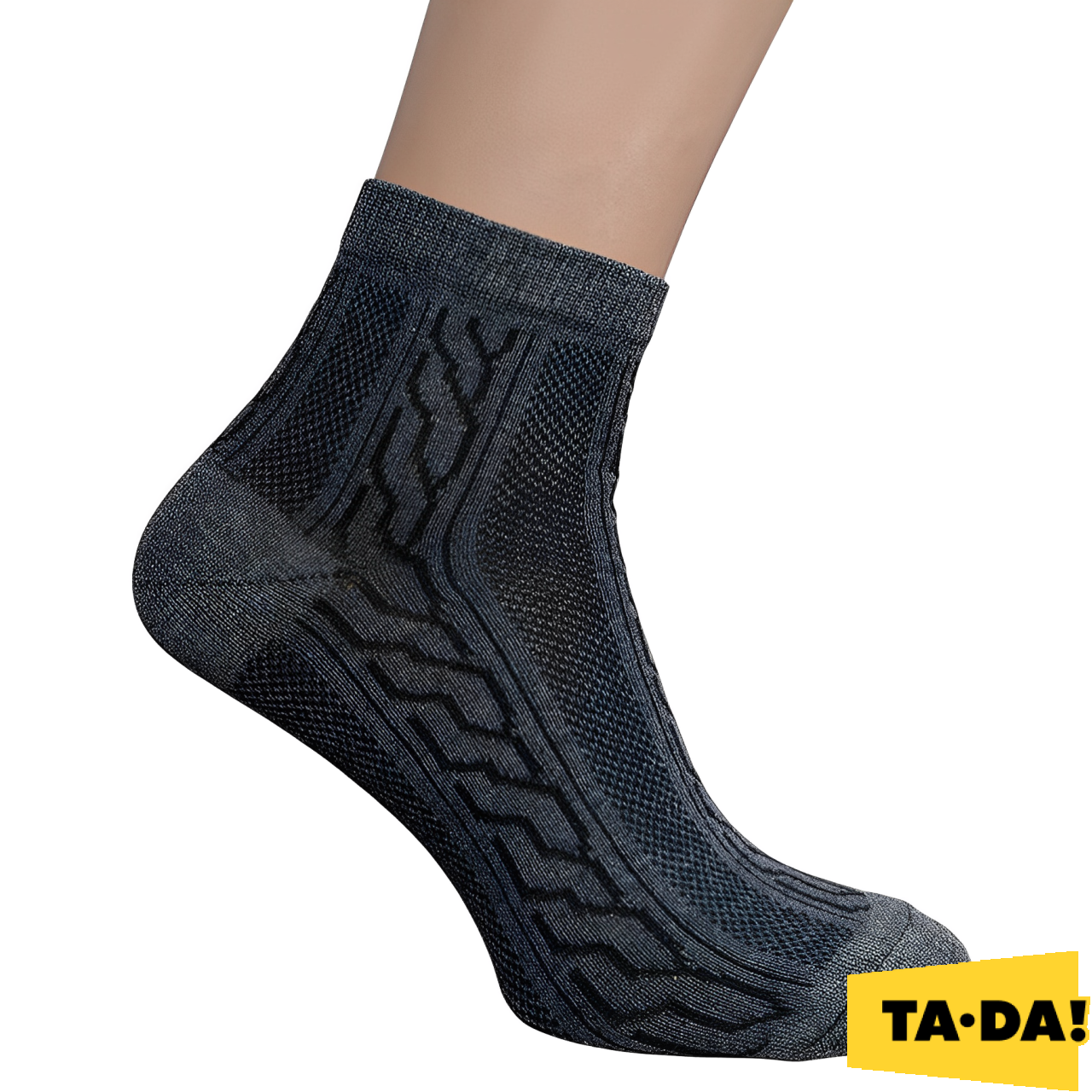 Шкарпетки чоловічі TA-DA! літні 29 середні темно-сірі фото