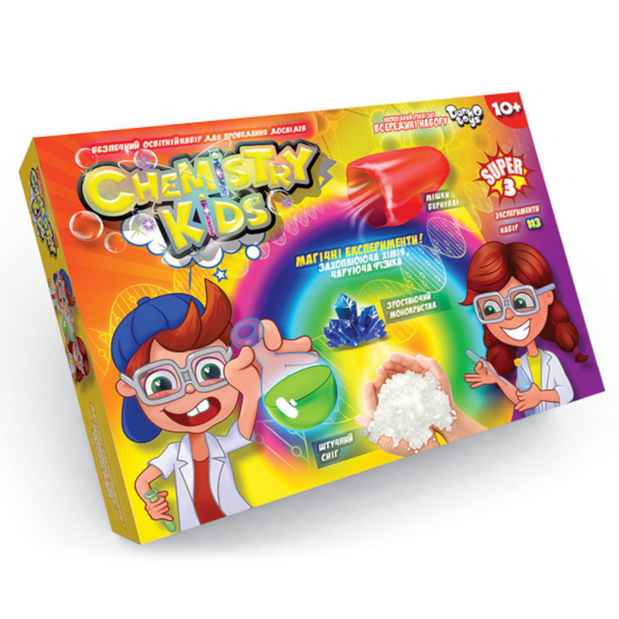 Набір для дослідів Danko toys Chemistry Kids №3 міні фото