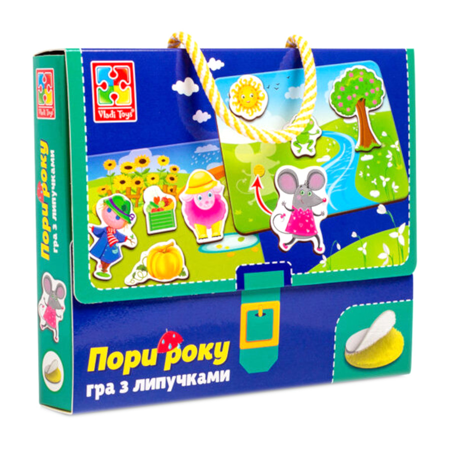 Гра настільна Vladi Toys Липучки Яка пора року мініатюра