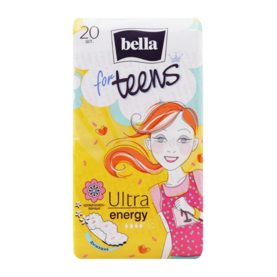 Прокладки гігієнічні Bella 20 шт. Ultra Energy For Teens фото