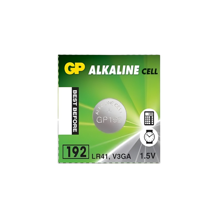 Батарейка-таблетка GP Batteries LR41 (AG3) мініатюра