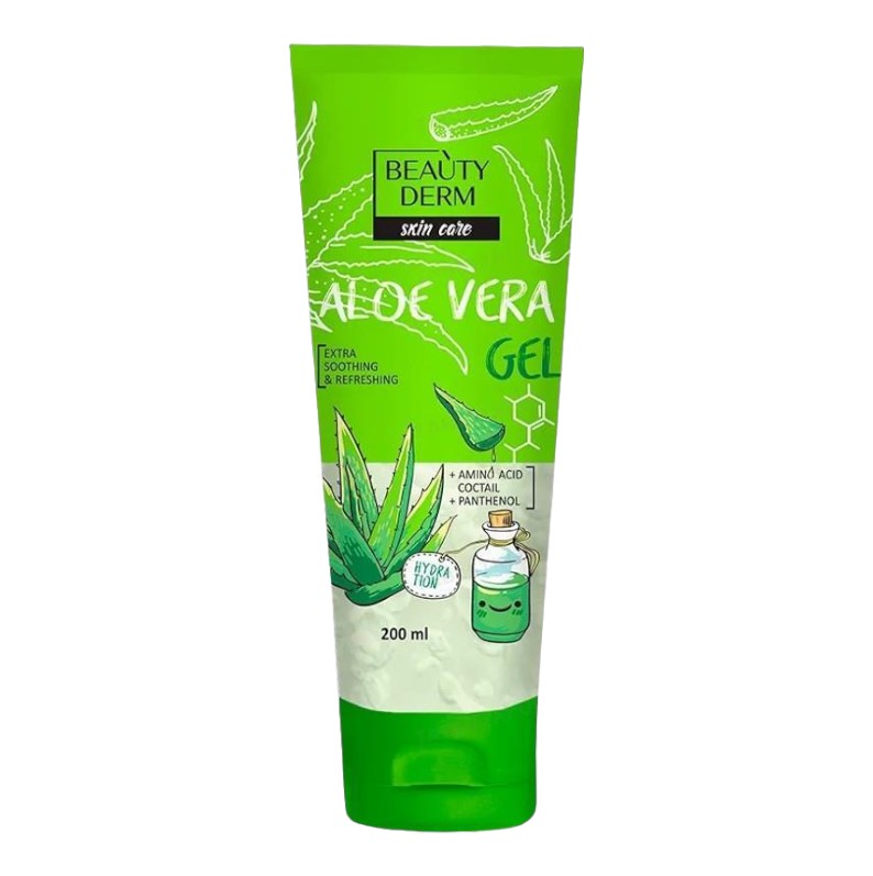 Гель косметичний для тіла Beauty Derm 200 мл Алое вера SOS фото
